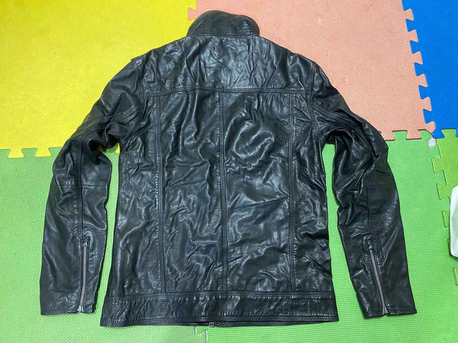 ''BLK DNM Leather Biker Jacket''оригинално кожено яке М размер
