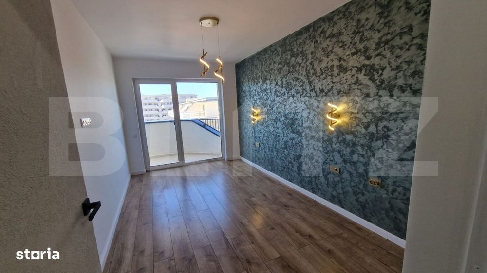 Apartament semidecomandat, 2 camere, 53 mp utili, terasa, finisaje noi — fotografia 3