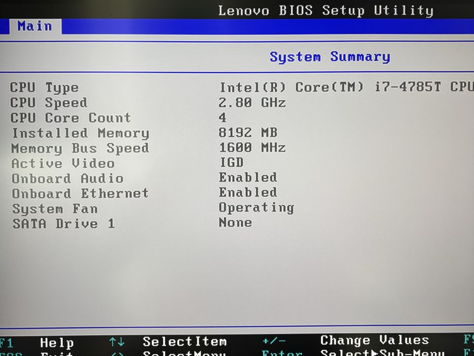Lenovo Tiny M73 - CPU i7-4785T, RAM 8GB DDR3