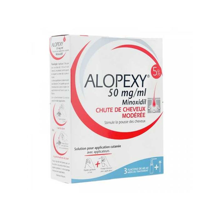Minoxidil 5 % Alopexy Pachet 1 flacon x 60 ml - produs Nou