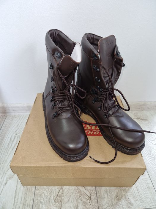 Bocanci piele naturala maro