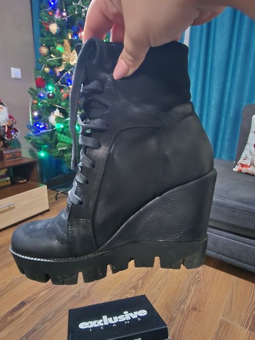 Обувки/боти естествена кожа