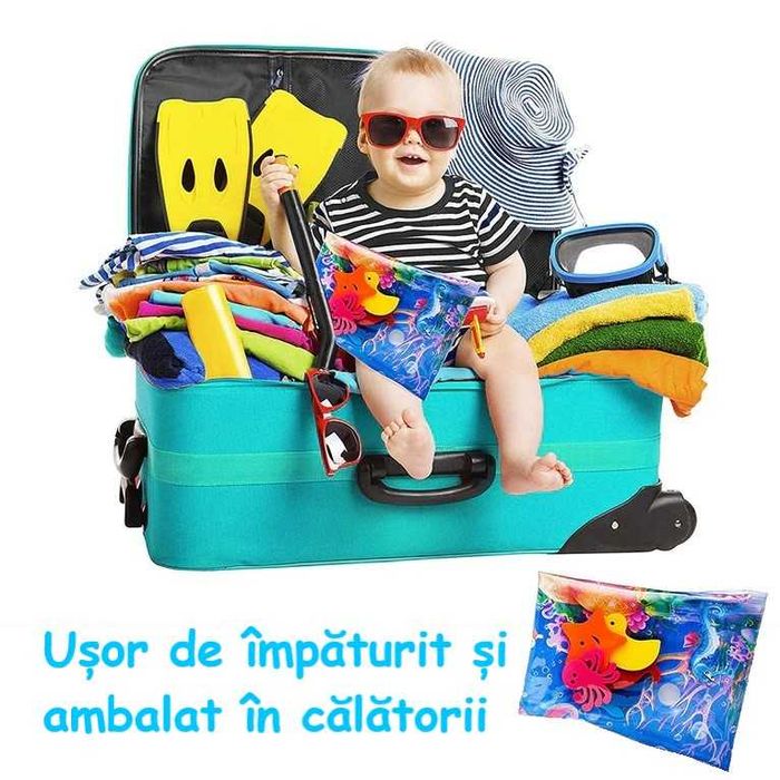 Saltea cu apa si centru de activitati pentru bebelusi 65 cm x 50 cm