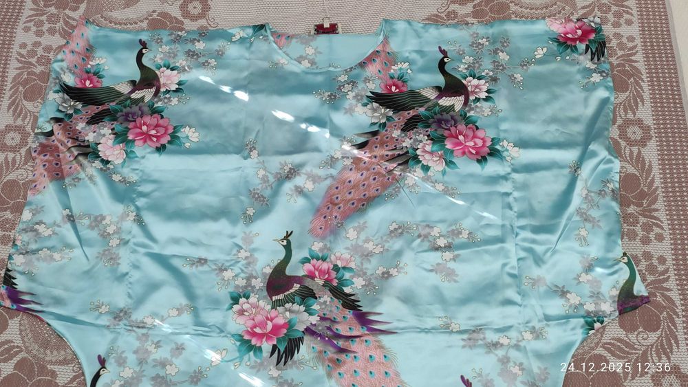 Платье китайское из шёлка - большого размера.