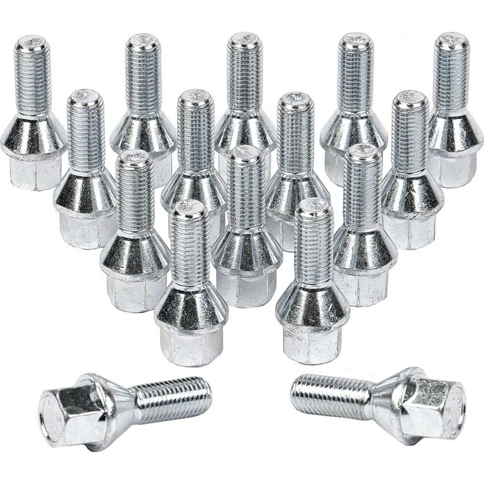 Prezoane Jante Aluminiu M12x1,25mm Con drept diferite lungimi - 45mm