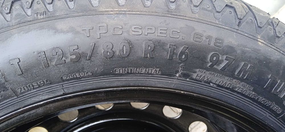 резервна гума патерица Опел Шевролет 5х110, 5х115, 5х120, 16 цола,