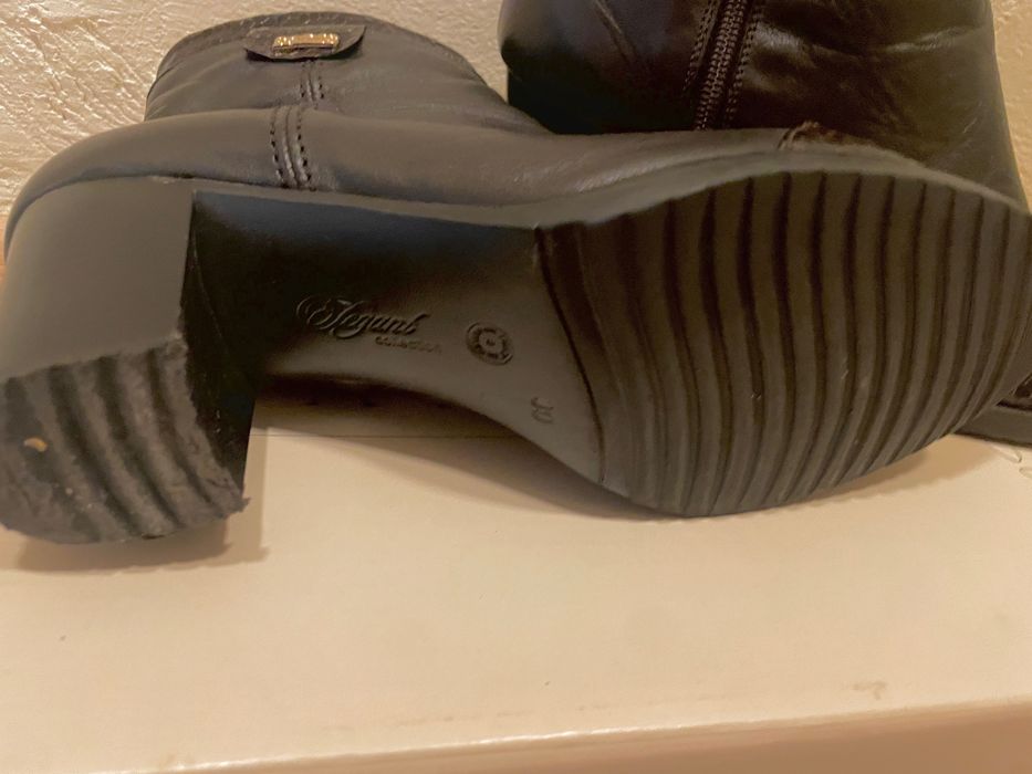 Естествена кожа дамски боти