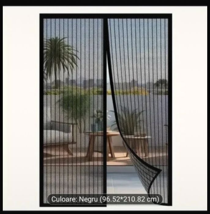 Plasa/perdea magnetica anti-insecte