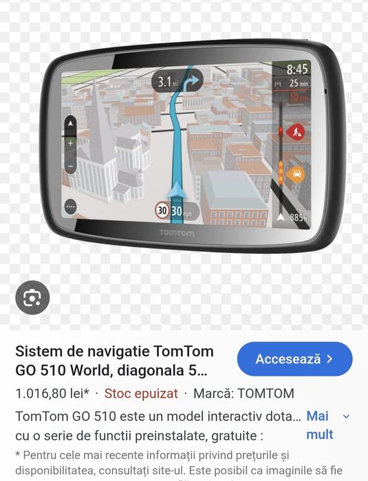 vand GPS TOM TOM GO 510 cu actualizare harti pe viata
