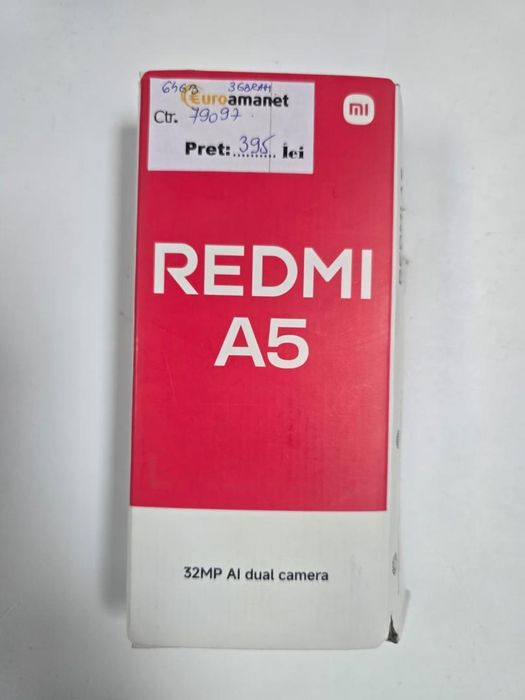 Telefon mobil Xiaomi Redmi A5, 3GB RAM, 64GB, 4G, Black -P-