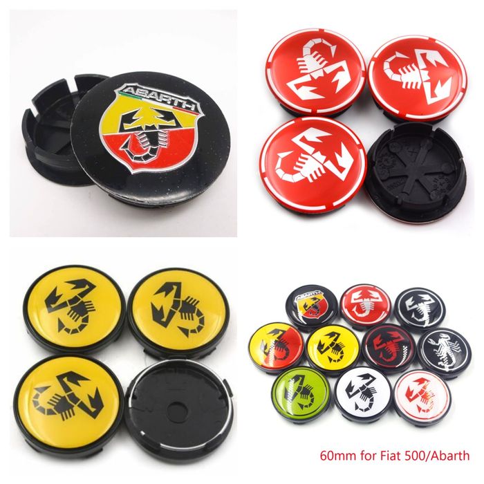 FIAT/ABARTH - Set 4  capace pentru jante aliaj