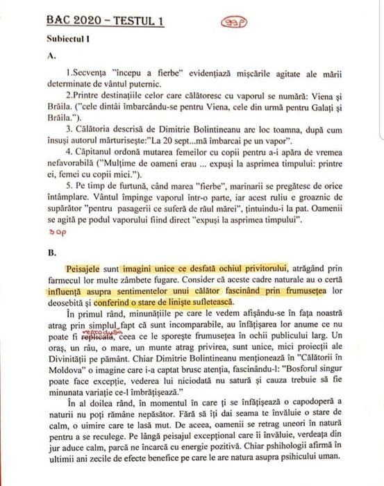 Rezolvarea testelor de antrenament
