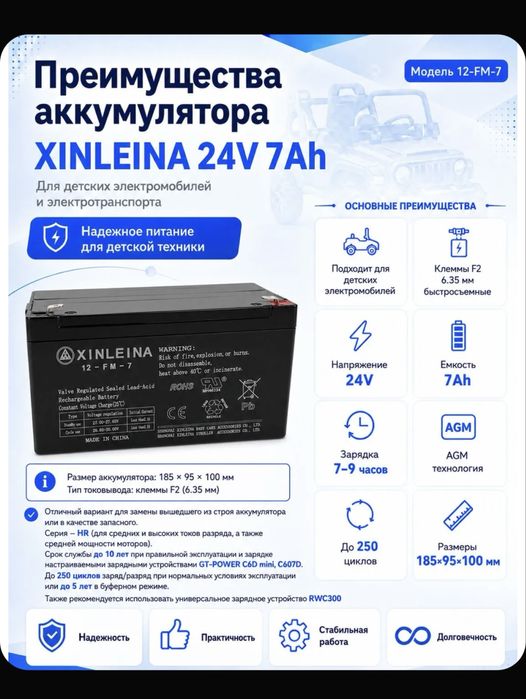 Akumyator 24v 7ah