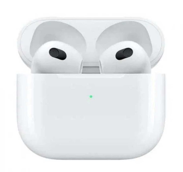 Casti Apple Airpods 3 + Case de piele + Incarcator priza