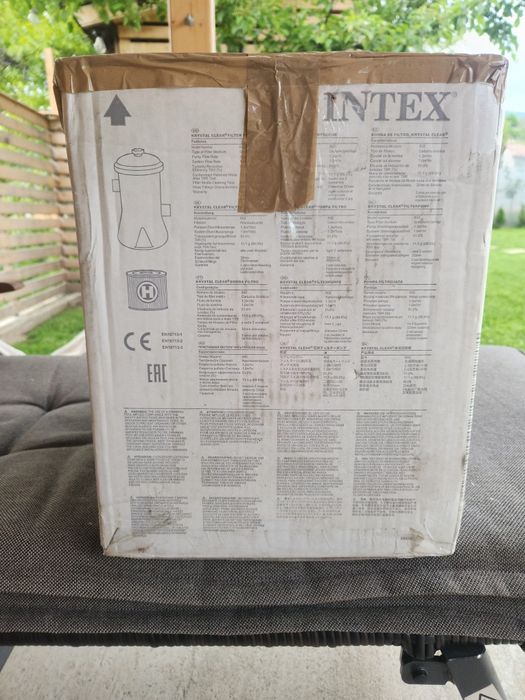 Piscina gonflabila circulara Family Intex Easy, 305 x 76 cm, pompa de