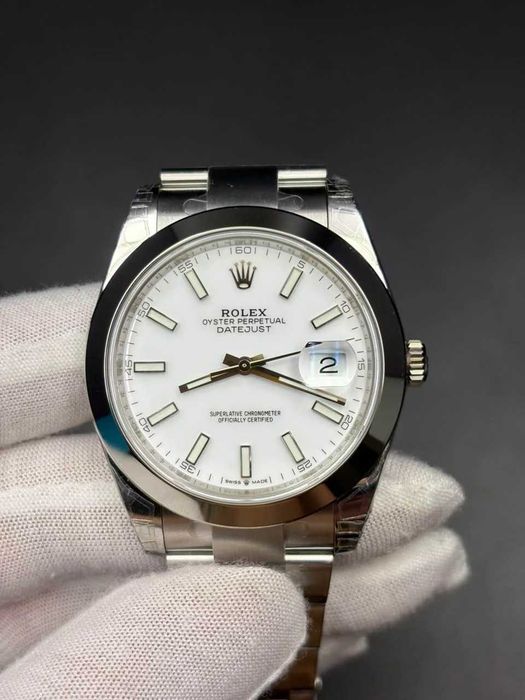 rolex datejust 41mm бял циферблат