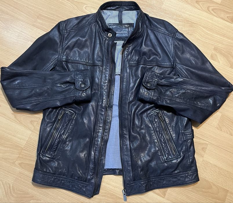 Куртка кожаная Massimo Dutti мужская