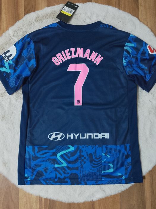 Tricou Fotbal Copii Atletico Madrid #7 Griezmann