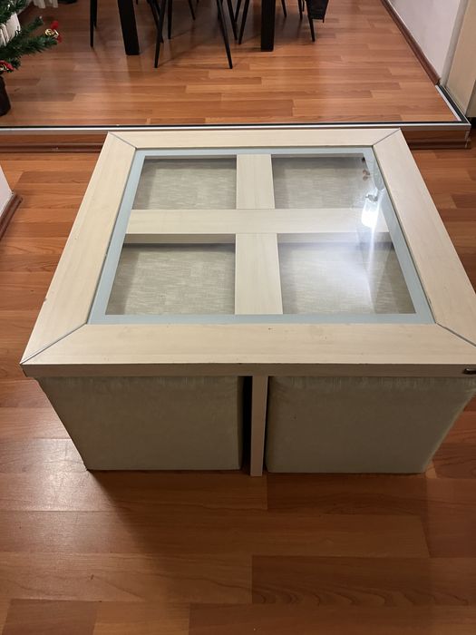 Masuta cafea  FIRMA ISTIKBAL  cu 4 Taburete