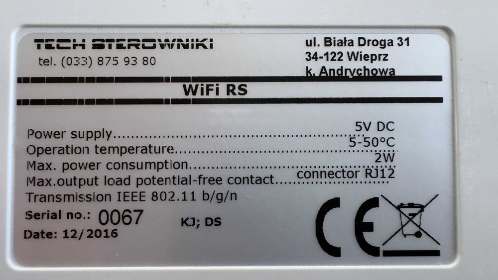 TECH EU-WiFi RS Modul internet wifi