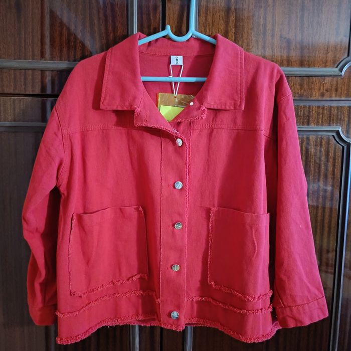 Новая джинсовая женская курточка 56 размер