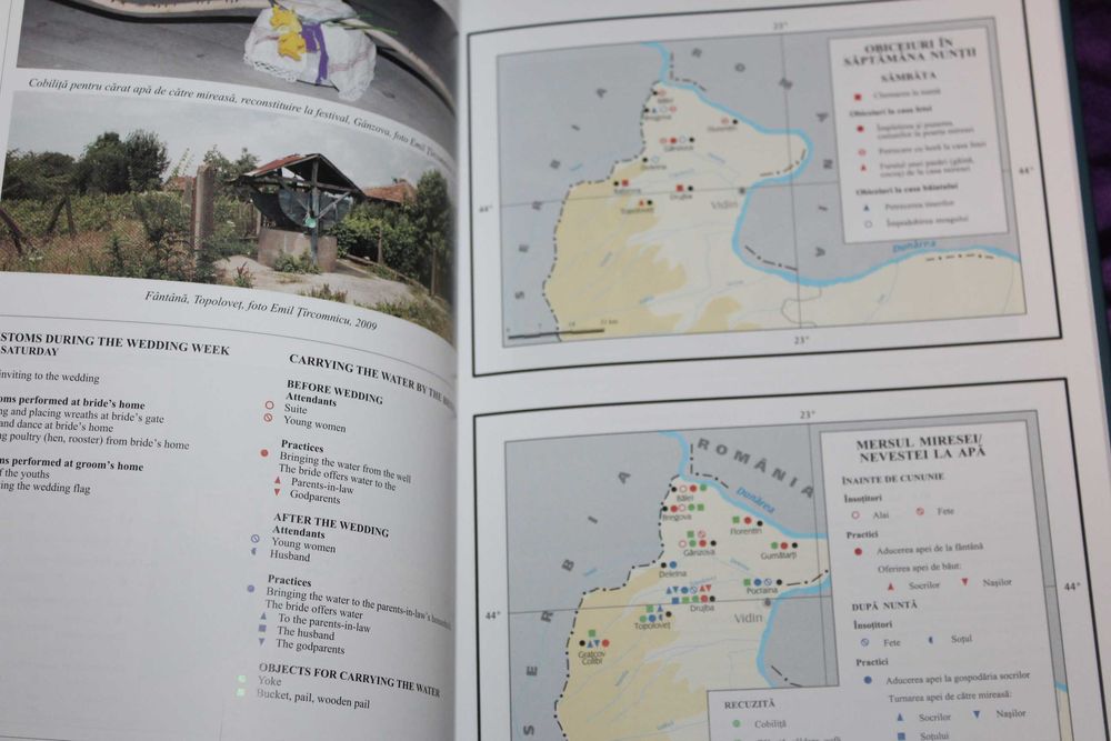 Atlasul etnografic roman Ocupatiile Sarbatori obiceiuri mitologie etnologie folclor Romanii din Bulgaria TImoc Valea Dunarii Alimentatia Habitatul