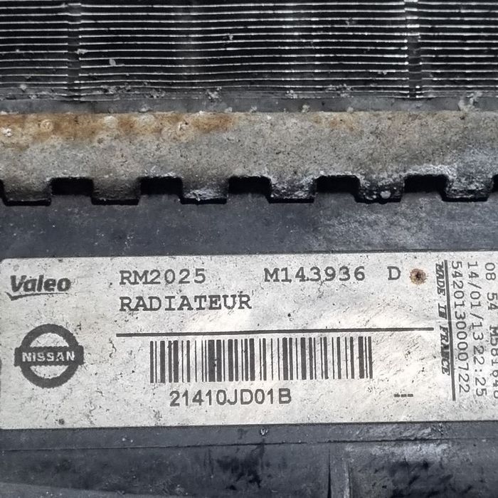 Radiator apa Nissan Qashqai Facelift 1.6 Benzina 2010 - 2013 (1444) 21410JD01B