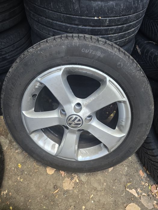 1 janta aliaj VW passat b6 B7 R16 roata de rezerva de tabla cu anvelopa buna