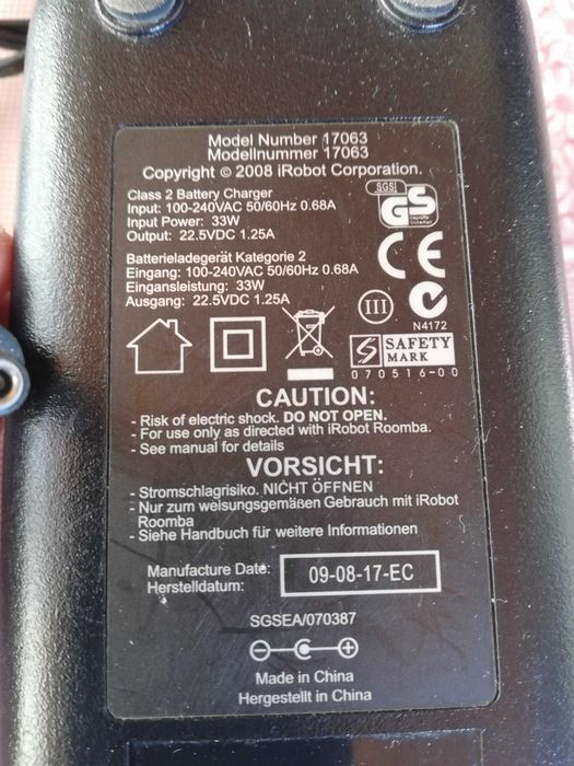 Зарядно за Irobot 22.5v 1.25A 33W