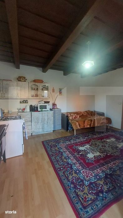 Casa cocheta din lemn masiv cu teren si livada – liniste, natura si