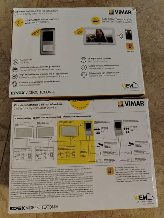 ELVOX K40915 – kit videointerfon monofamilial 2 fire, monitor touchscreen 7 inch