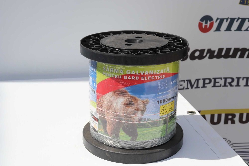 Sarma galvanizata 1.2mm 1000m gard electric pentru animale salbatice