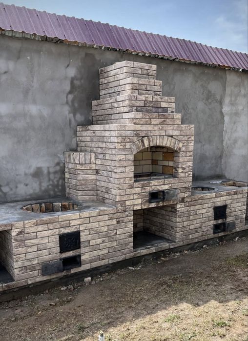 Барбекю комплекс / летние кухни из Лего кирпича. йозги ошхона