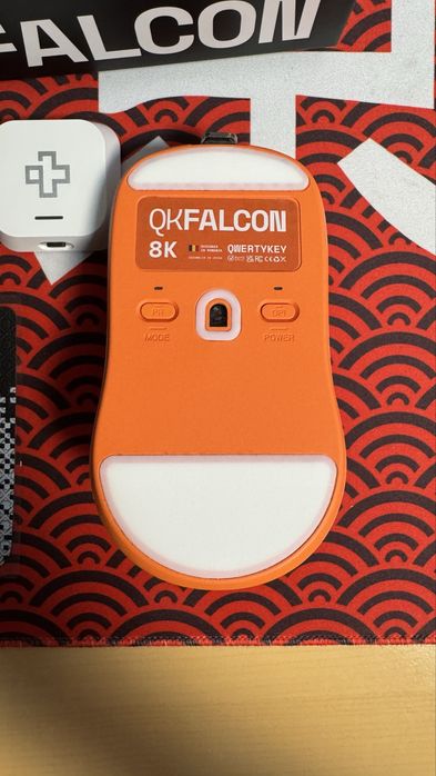 Mouse gaming qwertykey falcon alb 8k, 30.000 dpi, bluetooth, wireless
