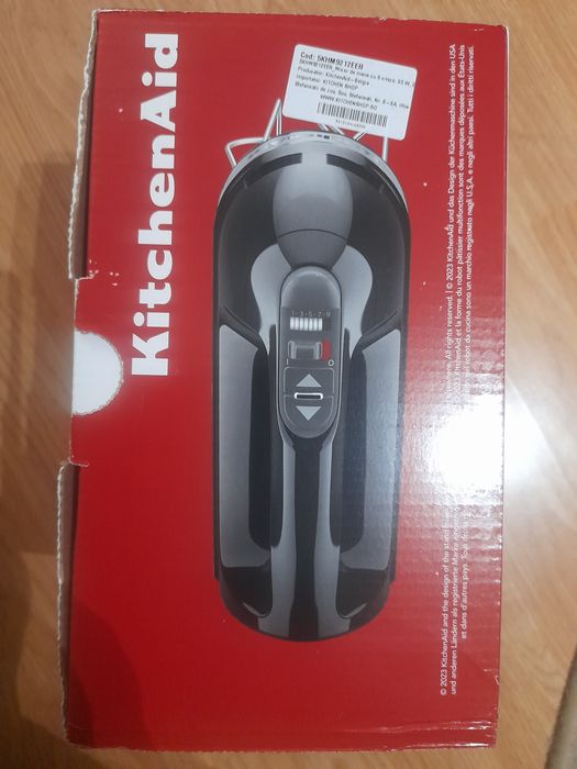 KitchenAid Mixer de mana cu 9 viteze, 85 W/  NOU