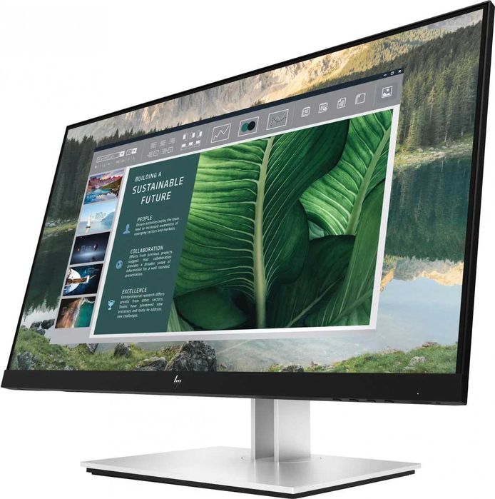 Монитор HP E24u G4 1920x1080 с 12 месеца гаранция
