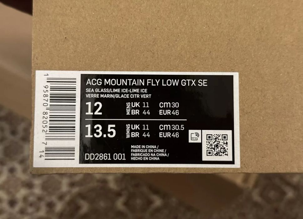 Nike ACG Mountain Fly Low Gore-Tex GTX SE Sea Glas-Lime Ice