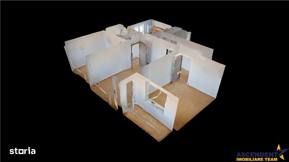 3D! Renovat, luminos, living si 2 dormitoare, cu vedere panoramica, Vl