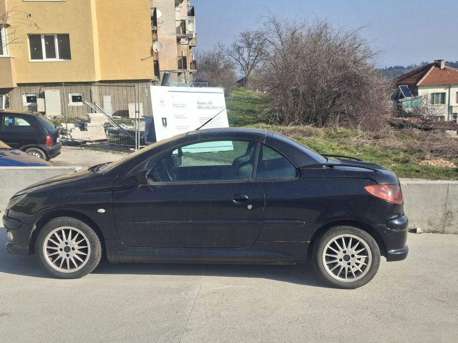 Peugeot   206cc  - черен цвят