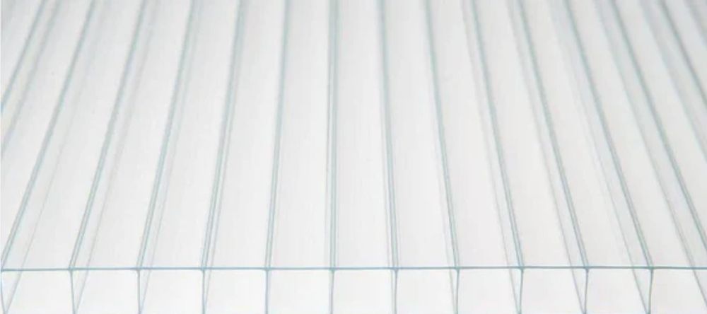 Сотовый поликарбонат 8мм прозрачный гарантия 10лет