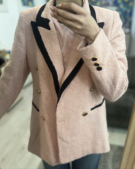 Сако букле, розово, размер S/M