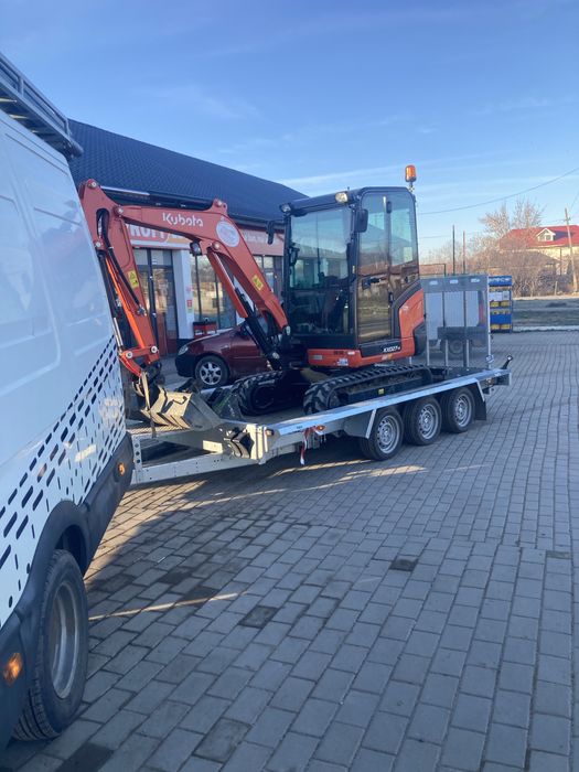 Miniexcavator servicii excavari sapaturi santuri fundatii beciuri fose piscine apa gaz canalizare