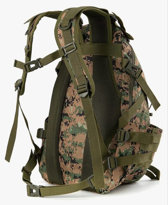 тактическа раница+светлоотразител Military 40L Molle водоустойчива