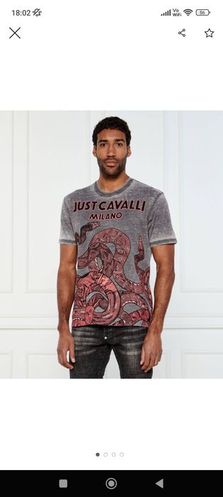 Oferta Tricou JUST CAVALLI original 100% colectia noua marimea L model editie limitată