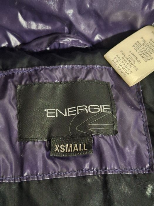 Оригинално лилаво пухено яке Energie – размер XS