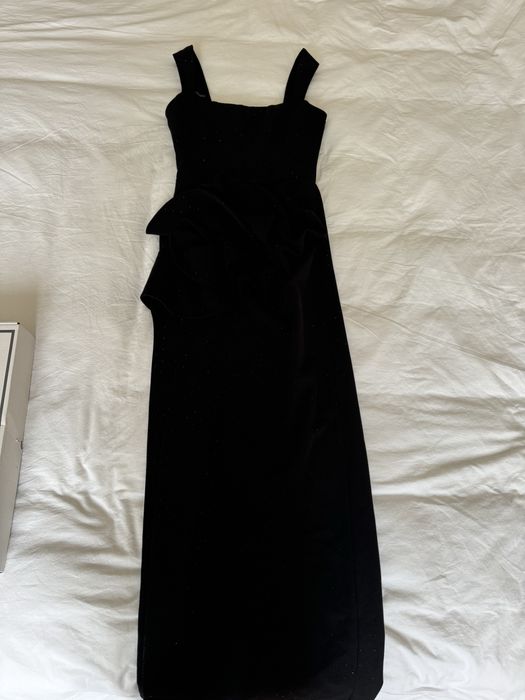 Черна официална рокля с корсет Cliche