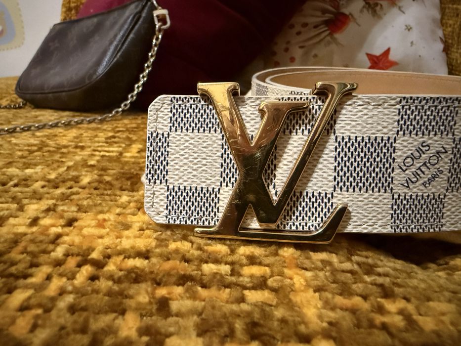 Louis Vuitton Initiales damier azur оригинален дамски колан