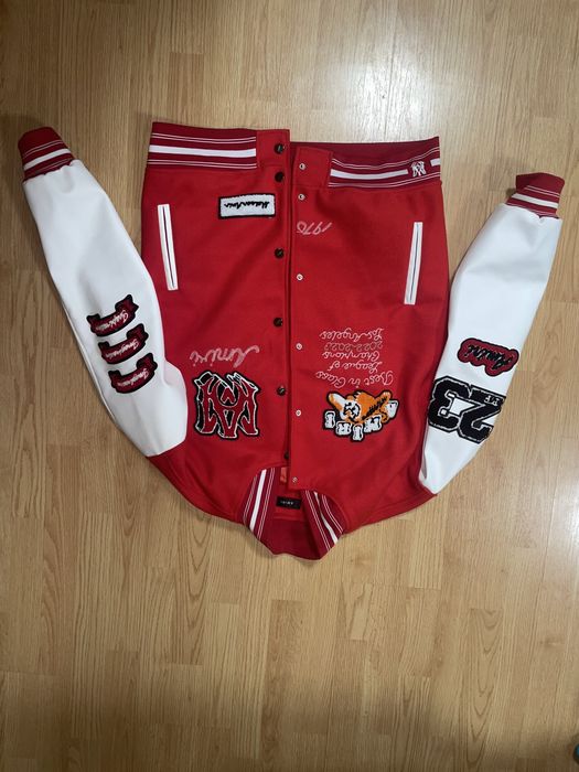 Geaca amiri varsity rosie
