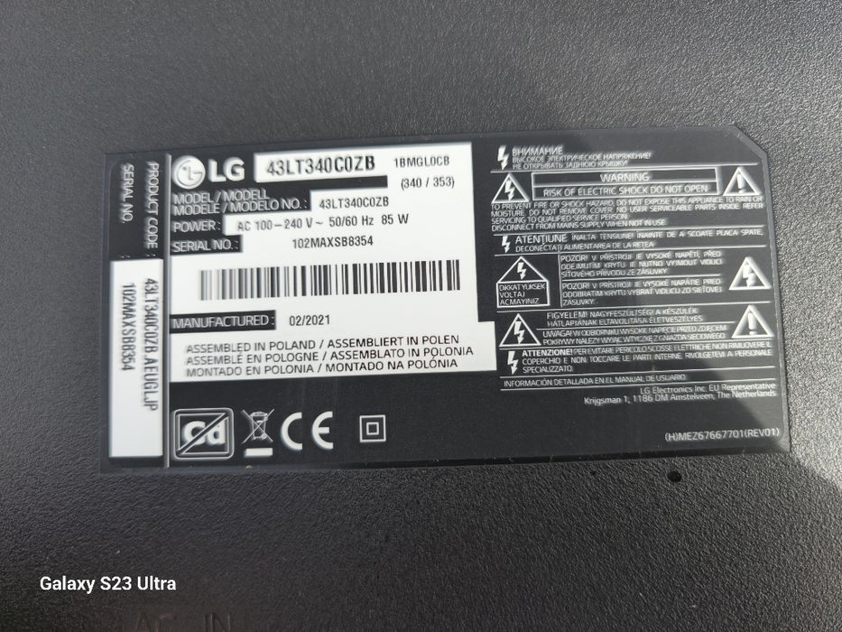 Телевизор LG 43 за части