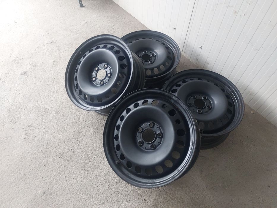 Set jante din tabla originale r17 / Mercedes Vw Audi Skoda Seat / 5x112 / ET 38 / diametru butic 66.6 / cu senzori de presiune
